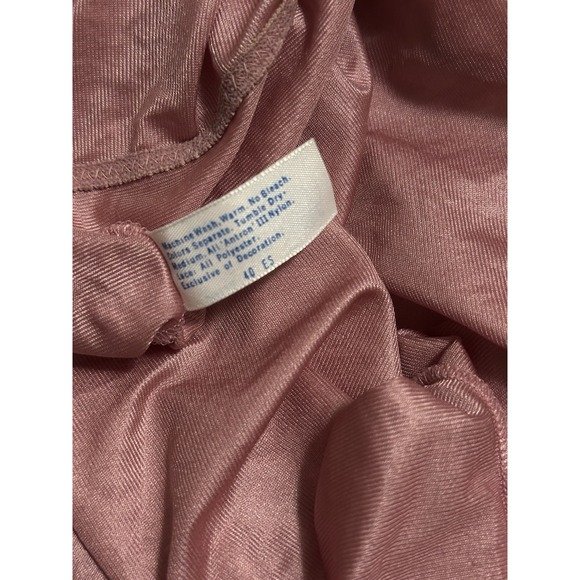 Vintage ILGWU Nylon Teddy Sz 32 - Mauve Pink - Sheer - Picture 7 of 7